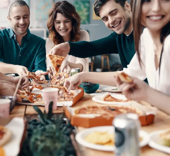 Berlin interns at their welcome dinner