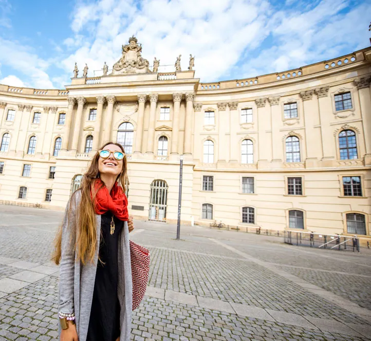 Intern during her first week in Berlin