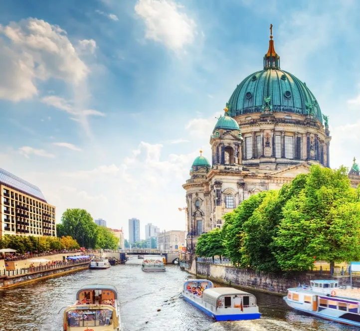 Interns in Berlin enjoying the city