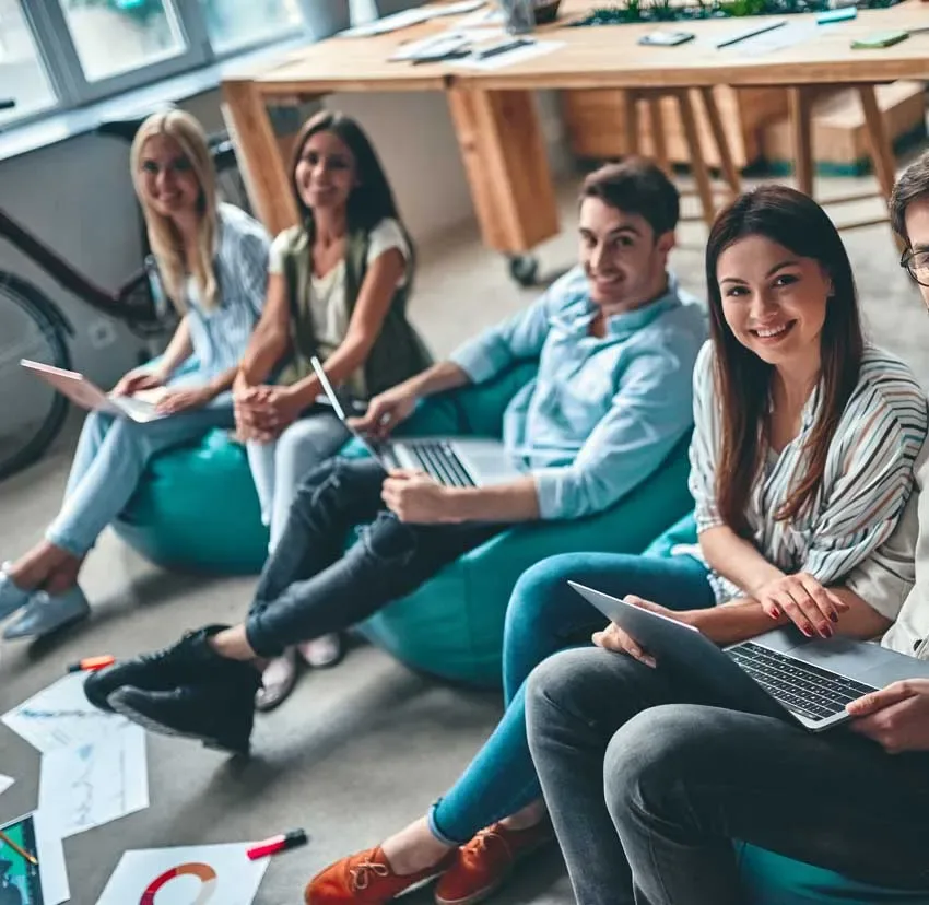 Interns abroad in Amsterdam during their welcome orientation
