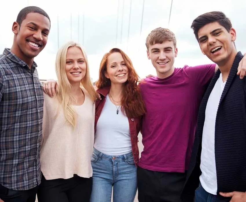 Interns hanging out in Stockholm